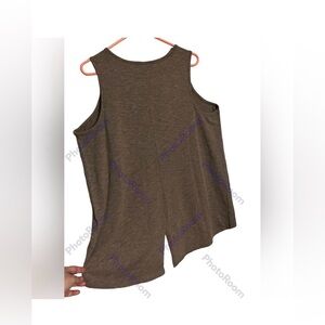 AnyBody Heathered Brown Tank Top